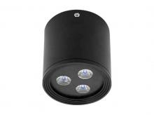 Спот матовый чёрный STAMM, 3x1W LED (8000К го